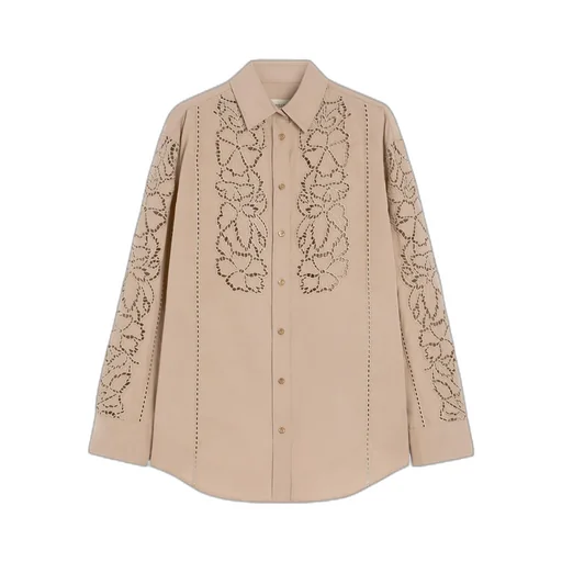 Relaxed-Fit Embroidered Poplin Shirt