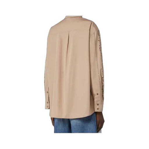 Relaxed-Fit Embroidered Poplin Shirt