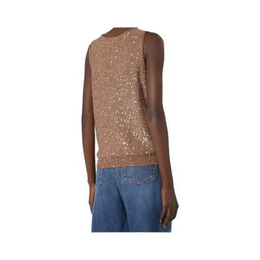Sequinned Knitted Top