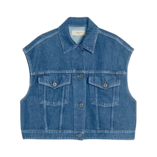 Cotton Denim Gilet