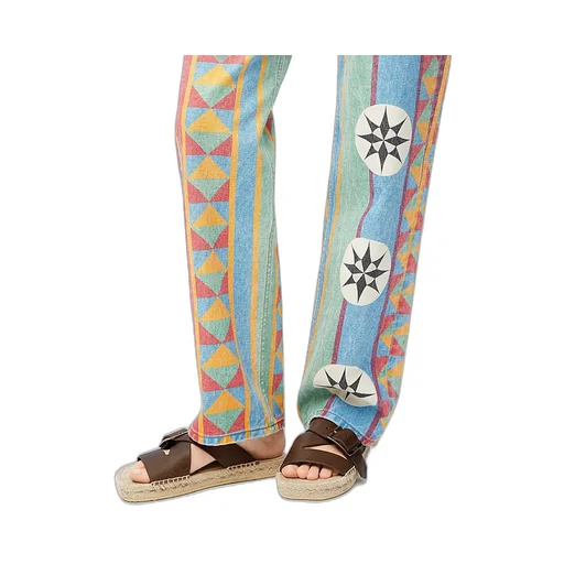 Petal Espadrille Slide In Vegetable-Tanned Calfskin