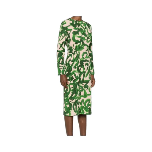 Long-Sleeved Printed Dress