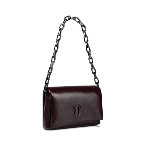 Christian Louboutin Loubi54 Foldover Top Shoulder Bag