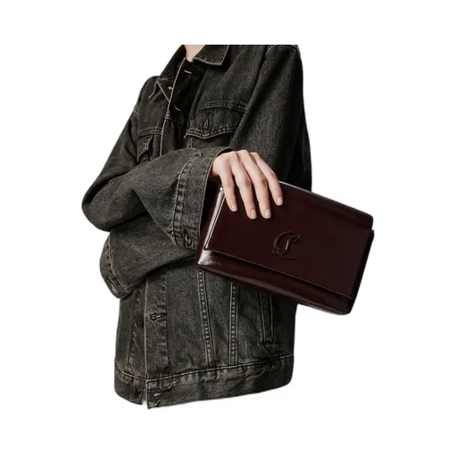 Christian Louboutin Loubi54 Foldover Top Shoulder Bag