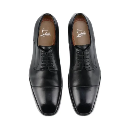 Christian Louboutin Almond Toe Lace-Up Shoes