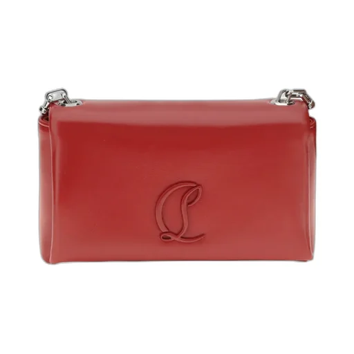Logo Calfskin Shoulder Bag