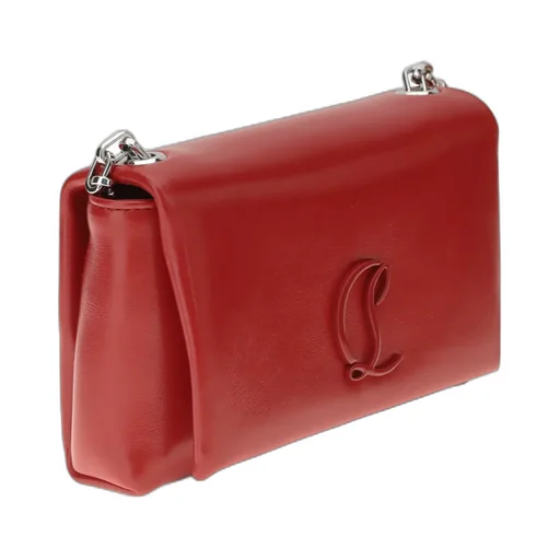 Logo Calfskin Shoulder Bag