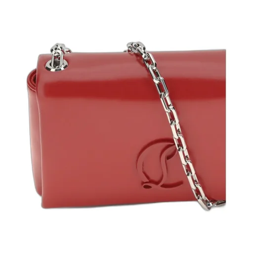 Logo Calfskin Shoulder Bag