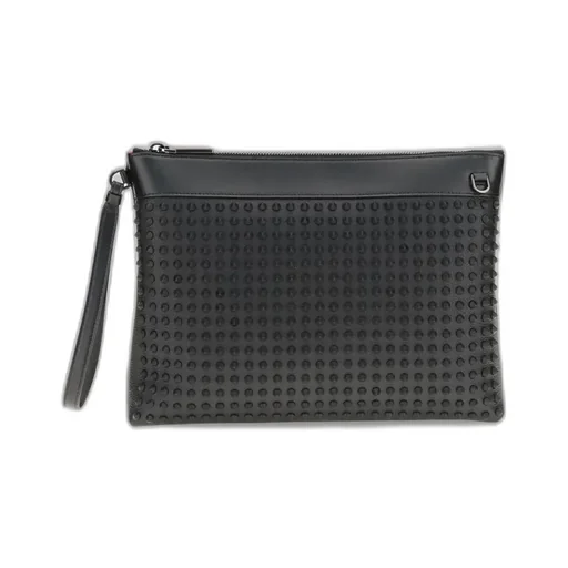 Funky Spiked Leather Clutch Bag