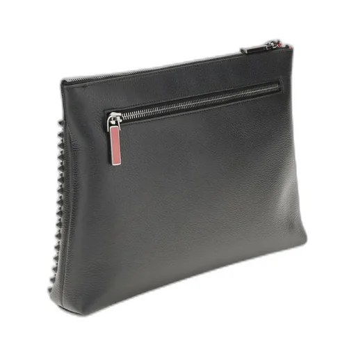 Funky Spiked Leather Clutch Bag