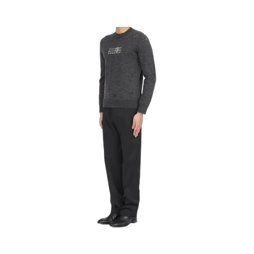 Mm6 Maison Margiela Numeric Crew-Neck Knitted Jumper