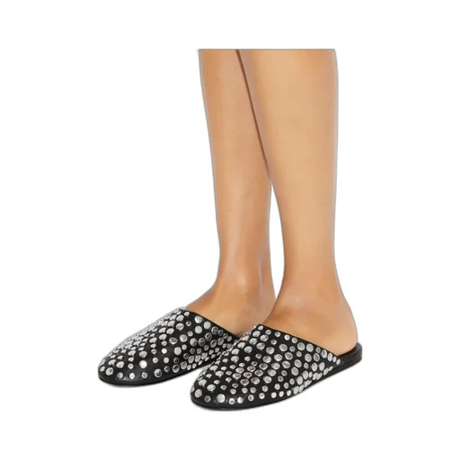 Tory Burch Stud Detailed Round-Toe Mules
