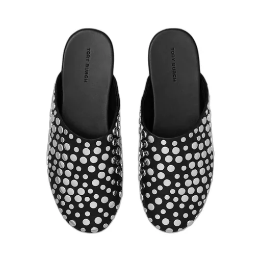 Tory Burch Stud Detailed Round-Toe Mules