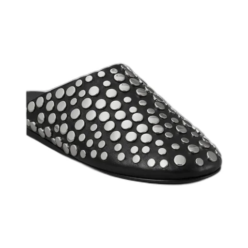 Tory Burch Stud Detailed Round-Toe Mules