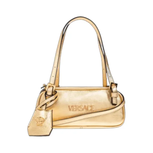Versace Tag Bowling Zipped Mini Shoulder Bag