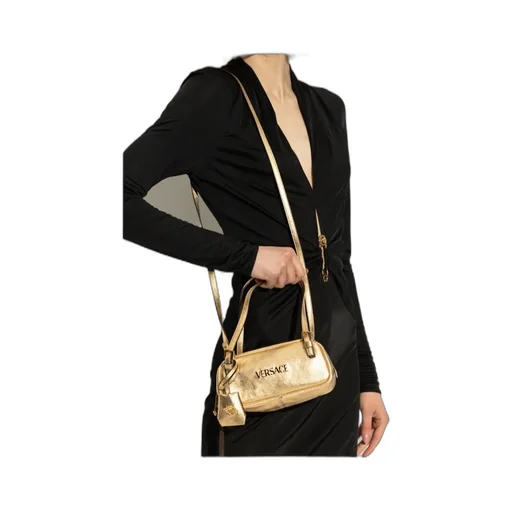 Versace Tag Bowling Zipped Mini Shoulder Bag