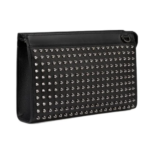 Christian Louboutin Studded Zip Clutch Bag