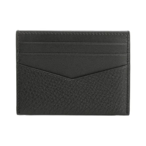 Card Holder In Grained Leather