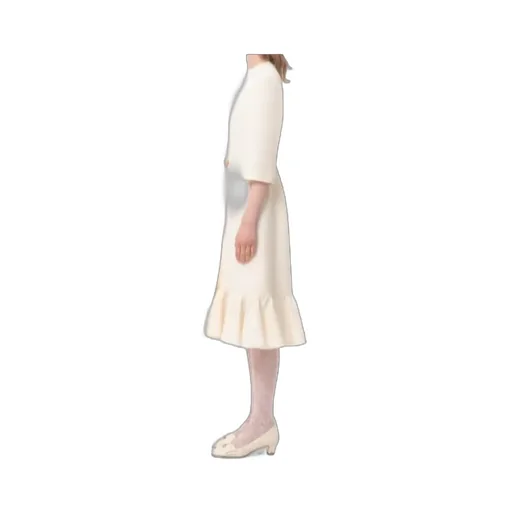 Crepe Couture Midi Dress