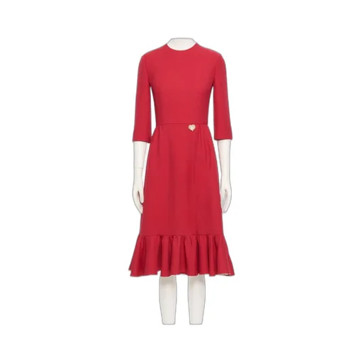Crepe Couture Midi Dress