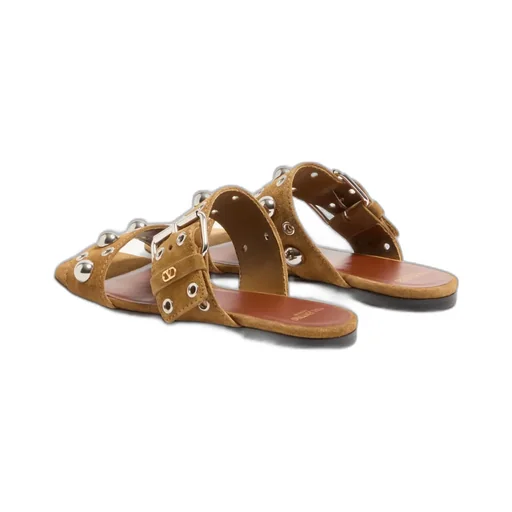 NellcÔTe Crust Leather Slide Sandal