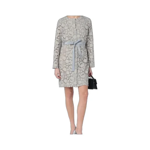 Parosh Lace Detailed Long Jacket