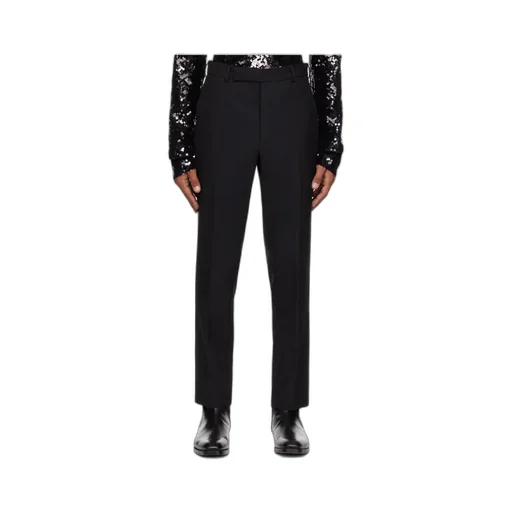 Pleated Zipper Casual Pants