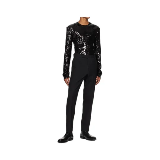 Pleated Zipper Casual Pants