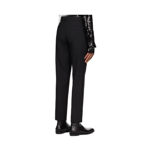 Pleated Zipper Casual Pants