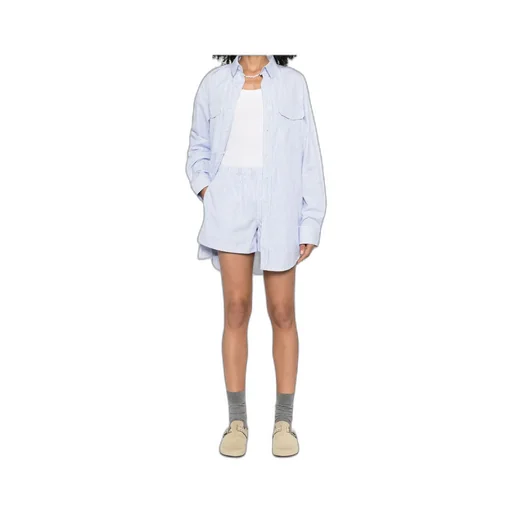 Striped Cotton Shirtdress