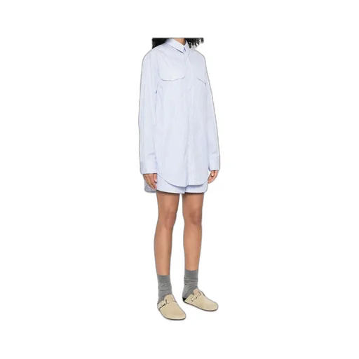 Striped Cotton Shirtdress