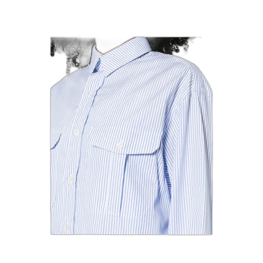 Striped Cotton Shirtdress