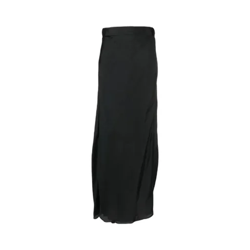 Satin-Finish Maxi Skirt