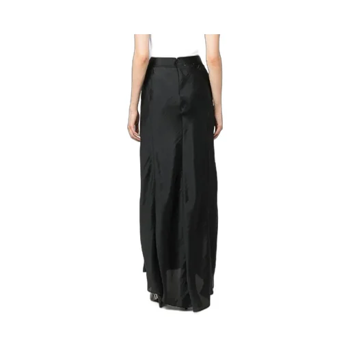 Satin-Finish Maxi Skirt