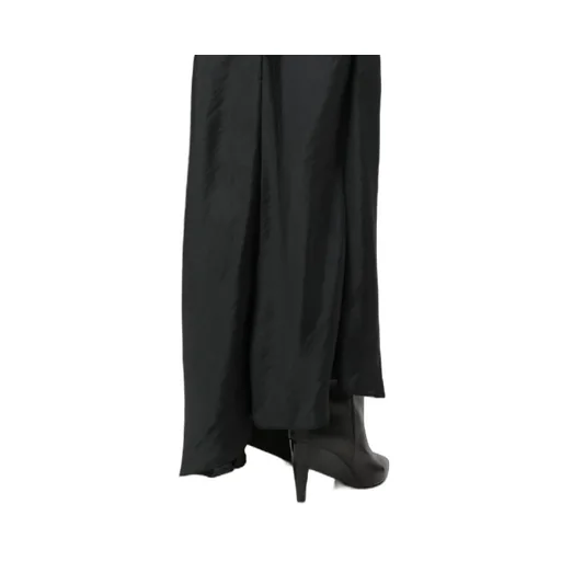 Satin-Finish Maxi Skirt
