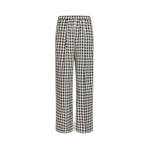 Palazzo Pants In Gingham–Check Cotton