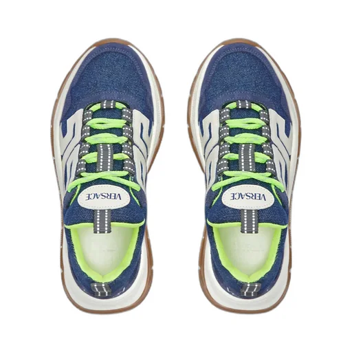 Versace Kids Logo Patch Lace-Up Sports Sneakers