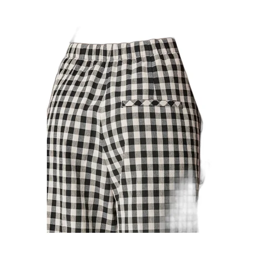 Palazzo Pants In Gingham–Check Cotton