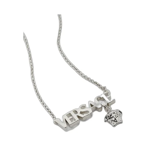 Versace Logo-Lettering Pendant Necklace