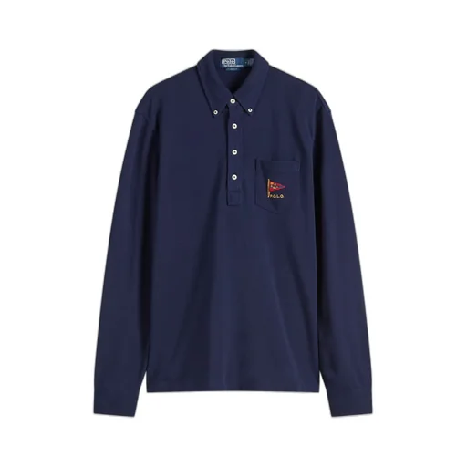 Polo Ralph Lauren Logo Embroidered Long Sleeved Polo Shhirt