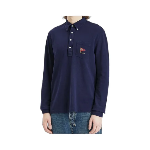 Polo Ralph Lauren Logo Embroidered Long Sleeved Polo Shhirt
