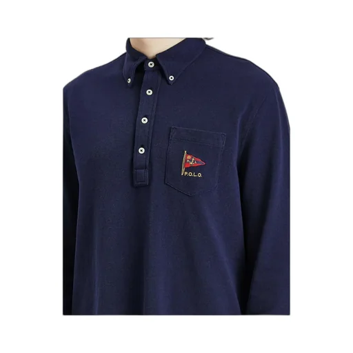 Polo Ralph Lauren Logo Embroidered Long Sleeved Polo Shhirt