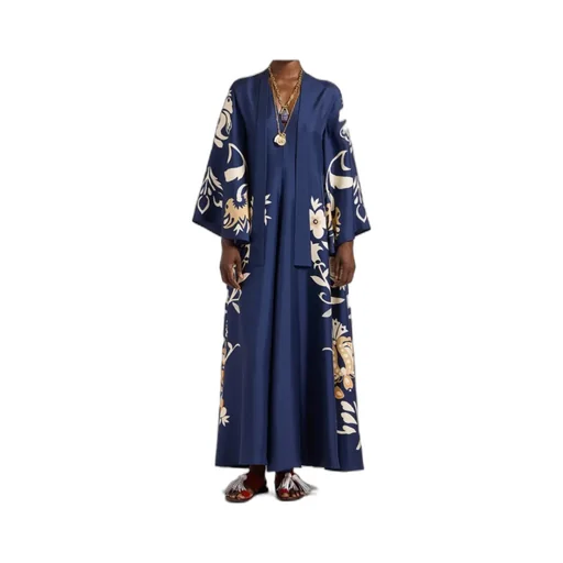 La Doublej Floral V-Neck Dress