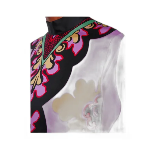 Printed Silk Maxi Dress