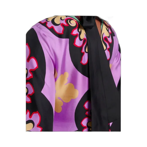 Printed Silk Maxi Dress