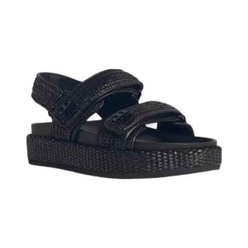 Tory Burch Kira Woven Dual-Band Sport Sandals