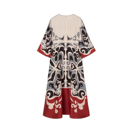 La Doublej Bell Sleeve Patterned Dress