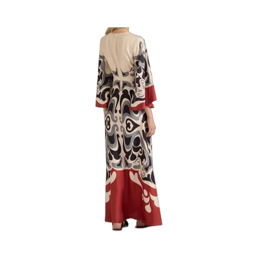 La Doublej Bell Sleeve Patterned Dress