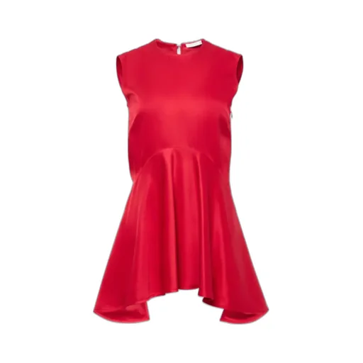 Draped Hem Sleeveless Top
