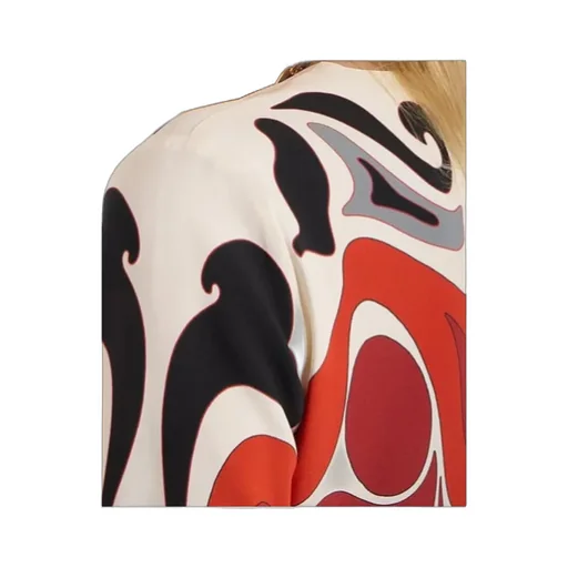 La Doublej Geometric Flared-Sleeve Mini Dress